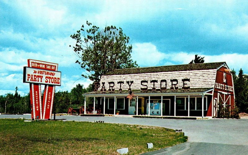 Zodiac Party Store (Hootenanny Party Store) - Vintage Postcard
